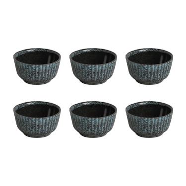 Imagem de Conjunto de Ramequins Médios Porto Brasil Linhas Night Sky com 6 Peças 170ml – Azul