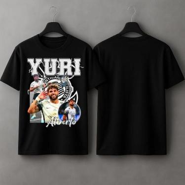 Imagem de Camiseta Manto do Timão 100% Algodão Premium Macia Yuri Alberto Memphi