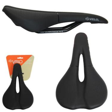 Imagem de Banco Selim Velo VL-1C22 Preto Vazado 255X145MM