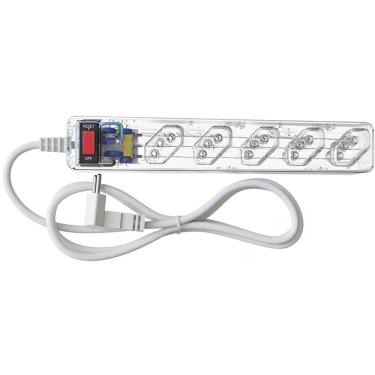 Imagem de Filtro De Linha Com Proteção Dps 3p Energia 5 Clamper Transparente