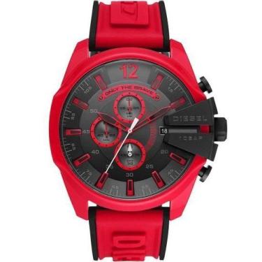 Imagem de Relógio Masculino 10 BAR Diesel Dz4526 RED Completo - Majestoso Joias 