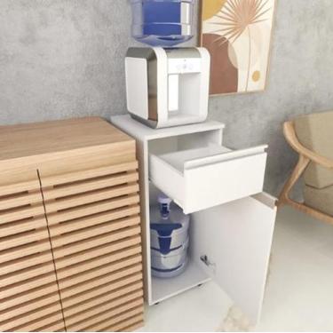 Imagem de Armário de Cozinha Apoio para Bebedouro Alaska Branco - J&A Moveis