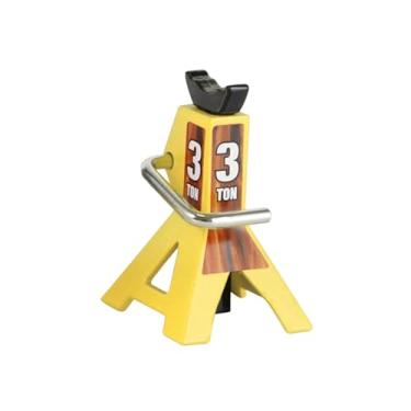 Imagem de menolana Mini macaco de carro RC, ferramenta de elevação, brinquedo universal simulado de 3 toneladas, decoração para carro de escalada com controle remoto em, Amarelo