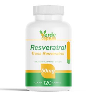 Imagem de Resveratrol Concentrado 120 Cápsulas - Trans Resveratrol 50mg - Suplemento Alimentar em Cápsulas - Verde Cápsula