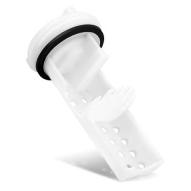 Imagem de WH11X34741 Filtro de bomba de drenagem para lavadora GE, substitui WH23X10029 WH23X10027 4977949 AP7205454 AH2340052, filtro de bomba de drenagem para máquina de lavar