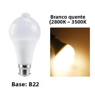 Imagem de Lâmpada LED Com Sensor De Movimento E27 Luz PIR Para Varanda Escadas G