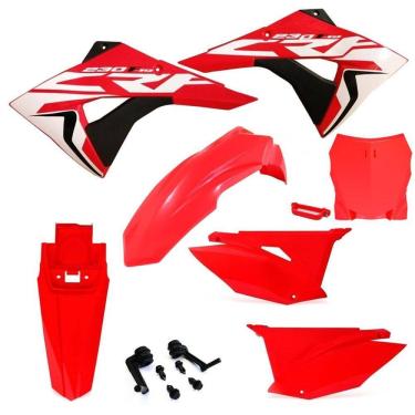 Imagem de Kit Plástico Biker Next Crf 230 Com Number Plate F1rst e Adesivos
