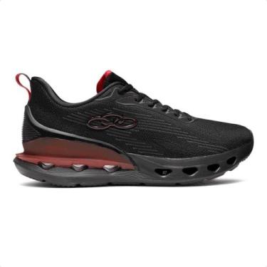 Imagem de Tênis Olympikus Quartzo Masculino, 40, Preto, Vermelho