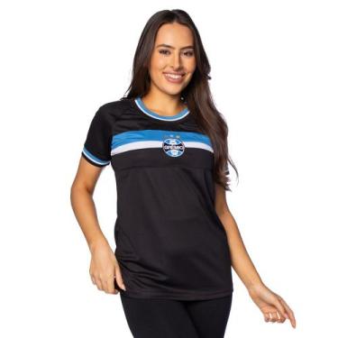 Imagem de Camiseta Feminina Legend Grenal Grêmio Preto/Azul - LOTUS, Preto, Azul