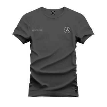 Imagem de Camisa Masculina Estampada Mercedes AMG 100% Algodão Fio 30.01 Pentead