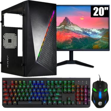 Imagem de PC GAMER COMPLETO RYZEN 7, GEFORCE 210, SSD 480GB, 32GB DDR4 (8GB DDR4)