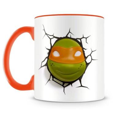 Imagem de Caneca Tartarugas Ninjas Michelangelo - Porcelana Personalizada - Amo 