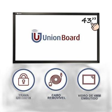 Imagem de Moldura Interativa Digital Eletronica Tela Unionboard 43 Pol