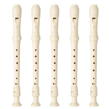 Imagem de Kit 5 Flautas Doce Soprano Germânica Em C YRS-23 Yamaha