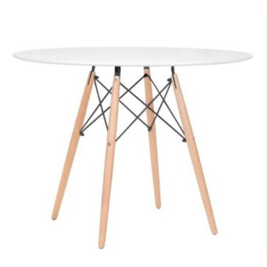 Imagem de Mesa de Jantar Redonda Eames Eiffel 70cm branca