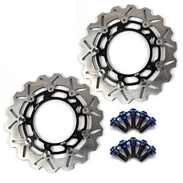 Imagem de Discos de freio dianteiro Arashi Rotores com parafusos de montagem para Yamaha YZF R6 2003-2004, MT03 06-11, YZF R7 2022, FZ-09 14-17, MT09 14-15 ABS 14-20, MT-09 2021, XSR9000 ABS 16 21, XV1700 PC 08
