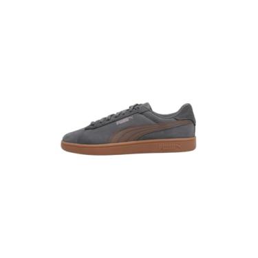 Imagem de PUMA Unisexo Smash 3.0 Ténis, Dusky Gray Bronze Liso Gum, 34 BR