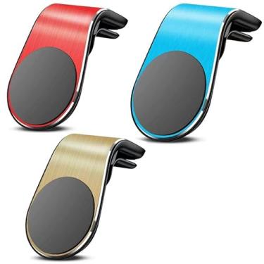 Imagem de Suporte de telefone magnético de carro de 3pcs, suporte de navegação de telefone móvel, suporte de telefone de ventilação de ar de carro giratório tipo L 360 ° (Style B)
