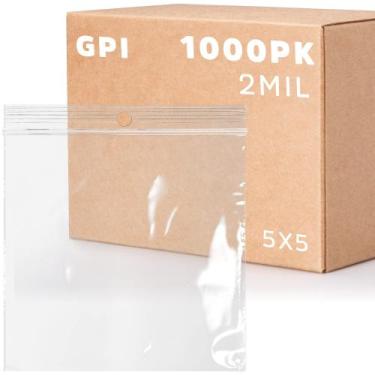 Imagem de Bolsas con Cierre Zip GPI 5x5 cm, Grosor 2 Mil, Bolsa Plástica Transpa
