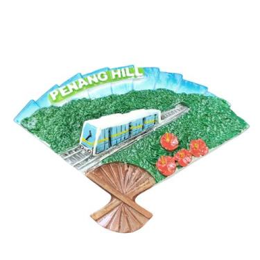 Imagem de Ímã de geladeira em forma de ventilador em Penang Hill Malaysia com tr