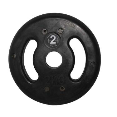 Imagem de Anilha de Ferro Fundido Injetada Alça Lateral 2,0Kg