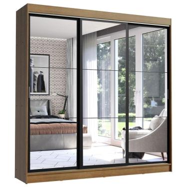 Imagem de Guarda Roupa Casal 3 Portas com Espelho Istambul Madesa