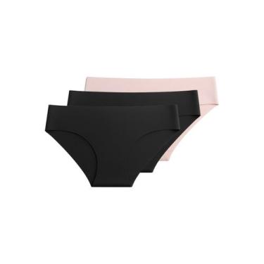 Imagem de Kit com 3 Calcinhas Biquíni Liz 50258 Colorido, Preto, G