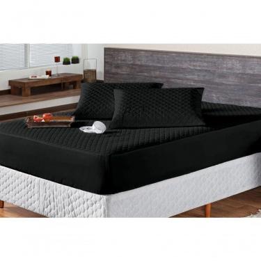 Imagem de Protetor Colchao King Impermeavel Matelado Aquarela 01 Peça - Preto