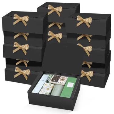 Imagem de Caixas de presente PEKGRIL 15 peças com tampas 25x20x10cm, papel kraft