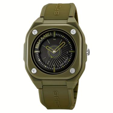 Imagem de Relógio Masculino Fashion SKMEI, Impermeável 50m, Pulseira de Silicone