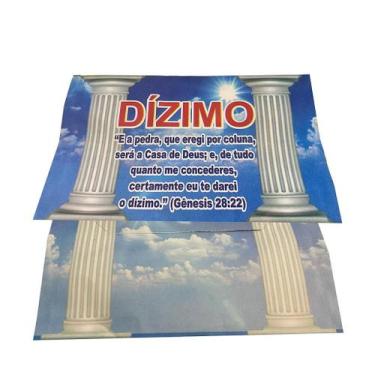 Imagem de Envelope Colado DÍZIMO Coluna Gênesis 28 - 100 Unidades de Papel Offse