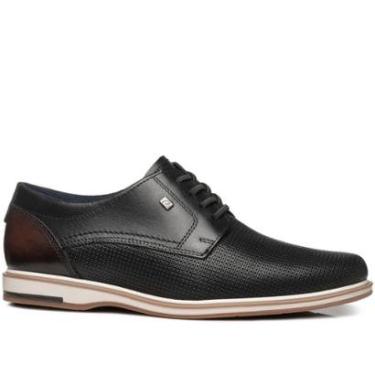 Imagem de Sapato Casual Pegada Masculino em Couro Preto 125113-01-Masculino