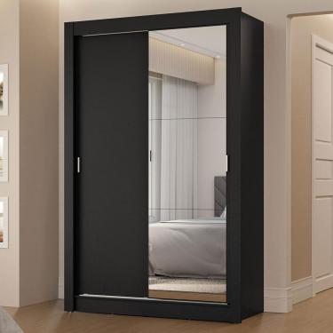 Imagem de Guarda-roupa Solteiro 2 Portas Correr Espelho 2 Gavetas