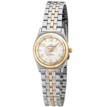 Imagem de Relógio CHAMPION feminino analógico prata dourado CH26211S