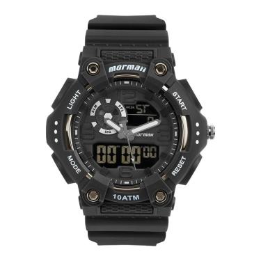 Imagem de Relógio MORMAII masculino anadigi force preto MO0626/8P