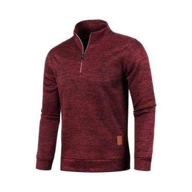 Imagem de Moletom Masculino com Meio Zíper - Gola Alta, Capuz e Forro Grosso, BR