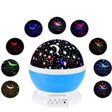 Imagem de Luminária Projetor de Estrelas 360° Infantil – Luz Noturna Decorativa