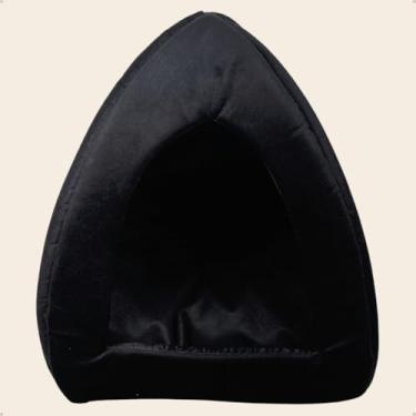 Imagem de Cama Pet，Cama para Gato Dormir，Com Almofada，Adequado para Uso Tanto No Inverno Quanto No VerãO.，Dê Ao Seu Animal de EstimaçãO um Ninho Aconchegante em Casa(Preto)