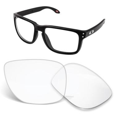Imagem de Biyxpiv Lentes de substituição de 1,5 mm compatíveis com óculos de sol Oakley Holbrook XXL OO9487, antiarranhões e resistentes a impactos, Cristal HD