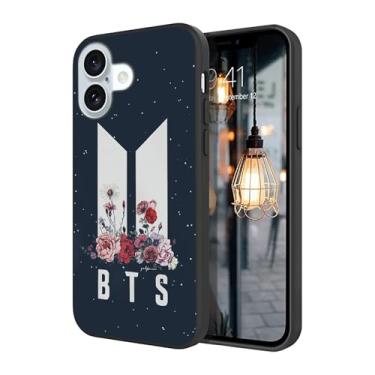 Imagem de WWDIYHOUSE Capa compatível com iPhone 17, capa à prova de choque de TPU macio com design exclusivo e legal para homens/mulheres/meninos/meninos (Fashion-BTS-3)