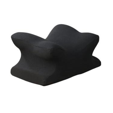 Imagem de Ｂｅｓｇａ Almofada de rosto portátil com apoio para a cabeça, ideal para adultos e crianças, perfeita para cochilos no escritório e para apoio do pescoço em, Preto