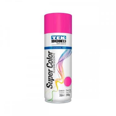 Imagem de Tinta Spray Tekbond Rosa Fluorescente 350Ml - TEK BOND