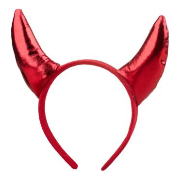 Imagem de Tiara de Carnaval Diabinha Play&fun Vermelha