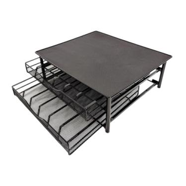 Imagem de Ioensy Coffee Pod Armazenamento Gaveta Cápsula Caixa de Armazenamento de Café Compact Sturdy Multipurpose Cápsula Gaveta Organizador para Contador Cozinha, Preto