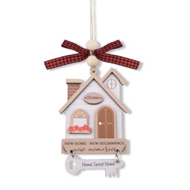 Imagem de Novos donos de casa, enfeites de Natal, enfeites de inauguração de casa, novos começos, ideias de presente de aquecimento de casa, enfeite de árvore de Natal para pendurar na parede, presente de