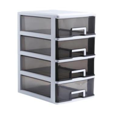 Imagem de Bothyi Gavetas Caixa de Armazenamento de Mesa Caixa Leve Decorativa Tipo Gavetas Armário de Armazenamento para Lojas de Cosméticos Dormitório Apartamento, 4 Níveis