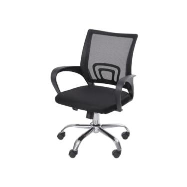 Imagem de Cadeira De Escritório Giratória Com Altura Ajustável Cor Preto