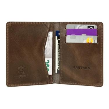 Imagem de Carteira Masculina de Couro Porta Cartão Na Caixa Ótimo presente Cód: 