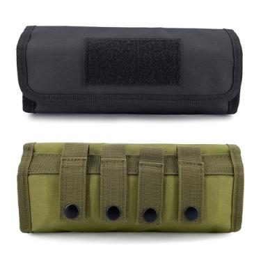 Imagem de Jaegvida Bolsa de caça para espingarda de caça, durável, à prova d'água, bolsa de armazenamento de munição Molle, suporte de bala, 2 pacotes tático para uso externo e kit de sobrevivência essencial