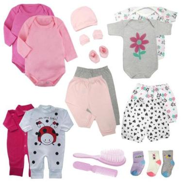 Imagem de Kit Roupinhas de Bebê 18 Peças Enxoval Completo 100% Algodão - Koala B